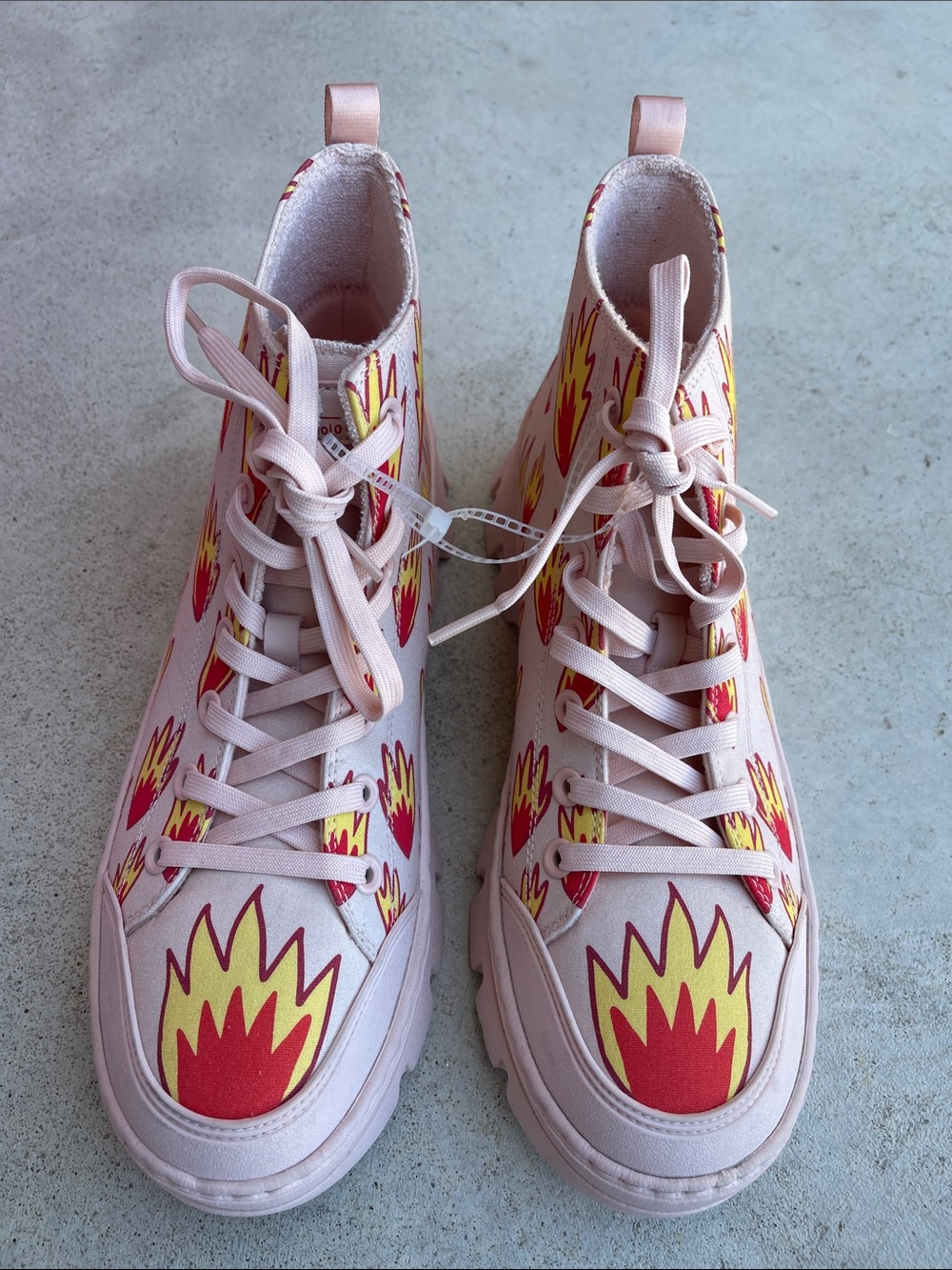 NWT Skechers Street Pink Flame High Top Platform Sneakers Women’s Size 10